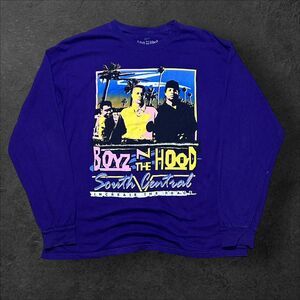 Boyz in Da Hood Shirt Mens L/XL Purple South Central Increase the Peace Tee